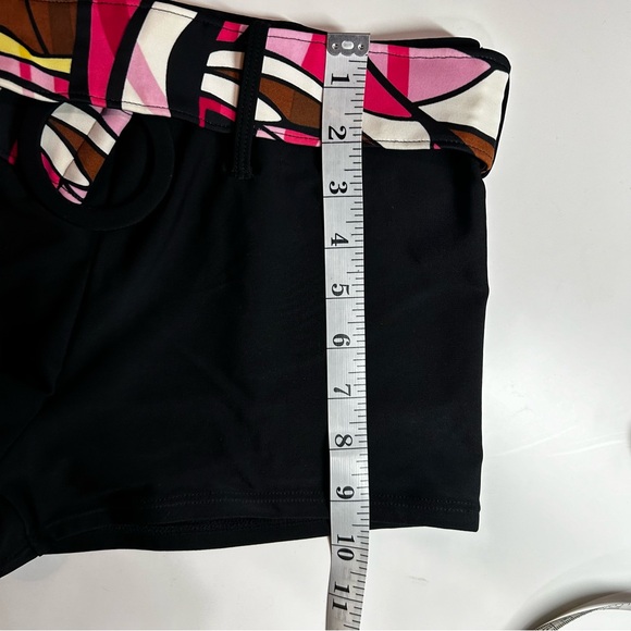 ❤️🔥HOST PICK Bikini Bay black boy short bottoms w multicolour belt Size 12 - Picture 10 of 11